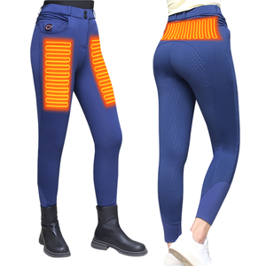 Pantaloni <span class=keywords><strong>da</strong></span> <span class=keywords><strong>Equitazione</strong></span> Riscaldati <span class=keywords><strong>da</strong></span> Donna Aderenti in Silicone Legging Termici per Sport Equestri - Product Image 1