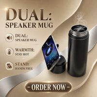 Speaker Bluetooth Nirkabel yang Dapat Dilepas, Dapat Digunakan Sebagai Penyangga Ponsel untuk Mengemudi, Olahraga di Gym, Berkemah, Mendaki, Aktivitas Sehari-hari, dan Kantor
