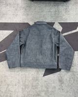 Veste matelassée Y2K personnalisée, style streetwear oversize, délavée à l'acide, vintage, écologique, avec fermeture éclair et col rabattable, vente en gros