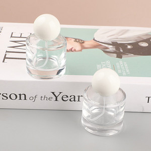 En stock, flacon de <span class=keywords><strong>parfum</strong></span> rond de 30 ml avec bouchon à vis, flacon de <span class=keywords><strong>parfum</strong></span> vide en verre pour liquide, flacon de <span class=keywords><strong>parfum</strong></span> rechargeable avec bouchon sphérique blanc - Product Image 5