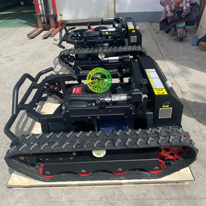 เครื่องตัดหญ้าอเนกประสงค์แบบรีโมทคอนโทรล พร้อมพลั่วตักดิน บูลโดเซอร์ เกียร์บ็อกซ์ ลูกปืน และเครื่องยนต์ สำหรับงานเกษตรกรรม บ้าน และฟาร์ม - Product Image 2
