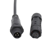 Lampe de croissance des plantes faisceau de câbles étanche M12 connecteur 5A étanche mâle femelle prise de câble Type de fil Type de panneau connecteur Led
