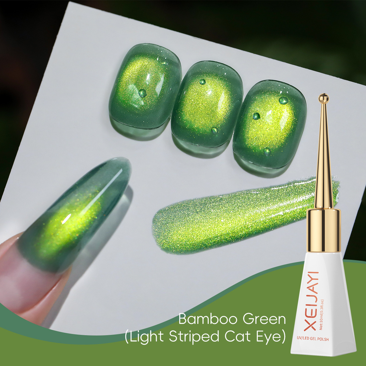 Scepter bottle bamboo green cat's eye