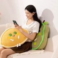Usine Oem Personnaliser Alimentaire Jouets En Peluche Mignon Mangue Jaune Jouets En Peluche Oreiller Coussins En Peluche Jouets Ensembles Nouveau-Né Convient