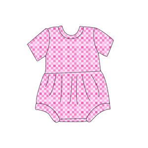 Bebek Giysileri 0-2Y Yaz Unisex Tulum Tulumlar Damalı Baskı Spandex Bambu Elyaf Fermuar Kapatma Yıkanabilir Rahat Kısa - Product Image 6