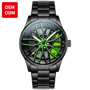 Reloj Personalizado OEM 9937 con Logotipo para Hombre, Relojes de Pulsera de Cuarzo para Hombre al por Mayor, Resistentes al Agua, Deportivos, con Bisel Giratorio de Aleación, Reloj de Coche Giratorio - Product Image 1