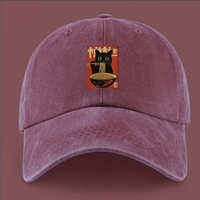 Casquette de baseball 6 panneaux réglable, panneau avant délavé, style professionnel tendance, usage extérieur, quatre saisons, unisexe