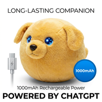 Peluche Interactivo Golden Retriever con ChatGPT, LED Brillante Intermitente, Interacción Instantánea de Preguntas y Respuestas, Personalización en Pequeños Lotes
