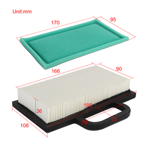 <span class=keywords><strong>Filtre</strong></span> <span class=keywords><strong>à</strong></span> <span class=keywords><strong>air</strong></span> pour moteur <span class=keywords><strong>Briggs</strong></span> <span class=keywords><strong>Stratton</strong></span> 499486S 499486 698754 691007 695667 5063 5069 pour tondeuse <span class=keywords><strong>à</strong></span> gazon 18-26 HP Intek V-Twins - Product Image 1