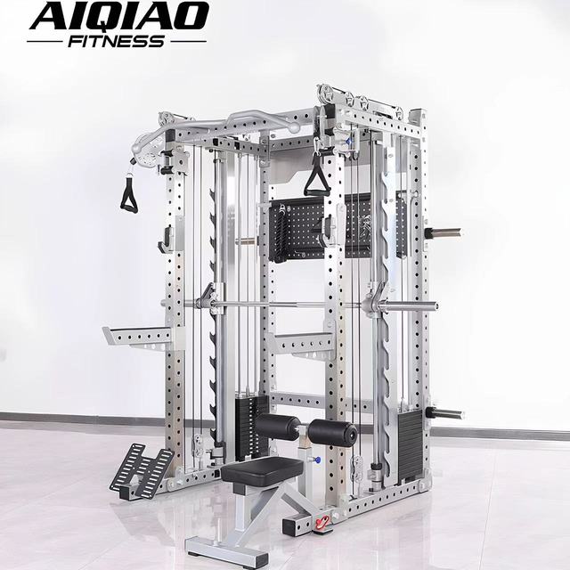Multi Functional Smith Machine All in One Gym Equipment for Weight Training Strength Building Fitness Workout