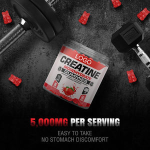 Vente en Gros OEM Marque Privée Complément de Gummies de Monohydrate de Créatine Pré-Entraînement Solilan 5000mg Aromatisé Halal pour Adultes - Product Image 4