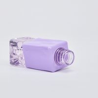 Tubes de brillant à lèvres vides en plastique ABS de 2,5 ml, personnalisés, mignons, de couleur violette, à surface irrégulière, pour gloss et rouge à lèvres liquide