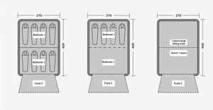 <span class=keywords><strong>เต็นท์</strong></span>แคมป์ปิ้งแบบพับอัตโนมัติ PU2000 กันน้ำ โพลีเอสเตอร์ UV50+ รุ่นวิลาดิโด้ ขนาดใหญ่ สำหรับครอบครัว หรูหรา เหมาะสำหรับสวน - Product Image 3