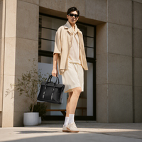 Sac à bandoulière pour homme de haute qualité en gros, pour les déplacements quotidiens, léger, grande capacité, imperméable, pour documents, ordinateur portable, mallette