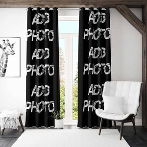 Rideaux occultants personnalisés avec œillets, draperies de fenêtre personnalisées, ajouter des photos, du <span class=keywords><strong>texte</strong></span>, personnalisé pour le salon, la chambre à coucher, le bureau, décoration - Product Image 3