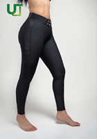 Nouveau haut d'équitation EW à manches courtes, vêtements d'équitation, couche de base technique extensible olive à manches longues