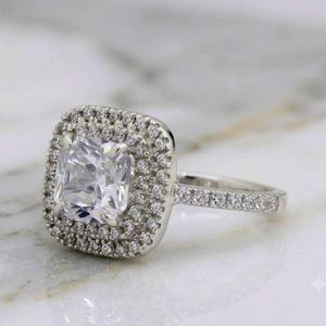 Anillo de Boda de Diamante Moissanite Premium, Plata de Ley 925, Joyería Fina de Lujo con Diamante Cultivado en Laboratorio - Product Image 4