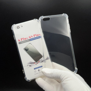 Wholesale <strong>Low</strong> <strong>Price</strong> for iPhone 6 Plus 6S Plus Anti-fall Clear Phone Case Transparent Soft TPU Cover Camera Protection - Product Image 2