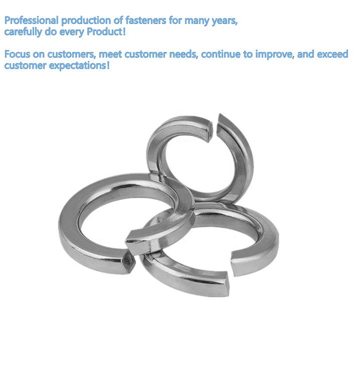 Stainless Steel Elastic Washer DIN127 Spring Lock Washer Carbon Steel Washer Plated