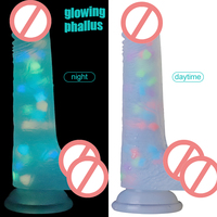 Jouet sexuel en silicone populaire pour adultes, Dildo anal en silicone transparent, Dildo réaliste en silicone de grande taille pour femmes