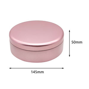 جولة شعبية آمنة للفرن آمنة للطعام ذهبية التراميسو مسطحة كبيرة مستديرة القصدير كعكة الزفاف صندوق معدني تغليف الحلوى والبسكويت - Product Image 3