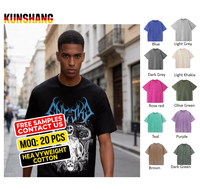 T-shirt vierge en coton épais 280g, lavage vintage, imprimé strass, style streetwear hip-hop, coupe oversize, personnalisable, été