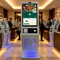Kiosco de Autoservicio de 24 Pulgadas con Sistema Operativo Android, Cámara QR, Terminal RFID, Pantalla de Escritorio con Windows para Restaurantes y Tiendas Minoristas
