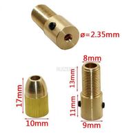 2/2.35/3.17/4.05/5mm laiton Dremel outil rotatif pince perceuse mandrin pour moteur électrique arbre foret mandrin adaptateur ensemble