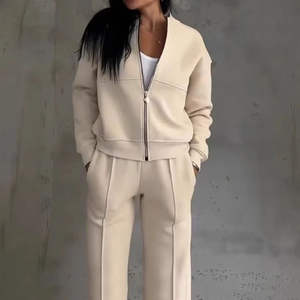 Venta caliente de alta calidad a prueba de viento trajes de calentamiento pantalones personalizados chándal poliéster/algodón otoño - Product Image 5