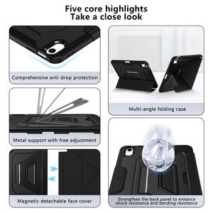 เคสแท็บเล็ตแบบหมุนได้ 360 องศา ป้องกันการกระแทก พร้อมฝาครอบป้องกันแบบกำหนดเอง สำหรับ <span class=keywords><strong>iPad</strong></span> รุ่นที่ 11 A16 ปี 2025 - Product Image 2