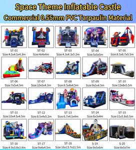 Castello Gonfiabile Commerciale per Noleggio, Casa Gonfiabile a Forma di <span class=keywords><strong>Mongolfiera</strong></span> Arcobaleno per Bambini - Product Image 6