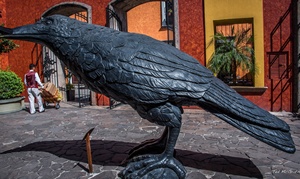 Escultura de <span class=keywords><strong>Cuervo</strong></span> de Bronce para Decoración Moderna de Jardines y Calles, Estatua de Fundición Personalizable en Latón - Product Image 2