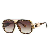 Lunettes de soleil pilote personnalisées grand format 093, unisexe, coupe-vent, protection UV400, lunettes de conduite, monture décorative surdimensionnée