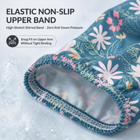 Sarung Lengan Olahraga Luar Ruangan Bahan Polyester Anti Panas Bernapas Motif Bunga Elastis untuk Jogging dan Olahraga