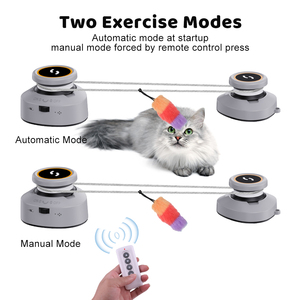 Jouets électroniques interactifs automatiques télécommandés pour chats d'intérieur et chatons, pour l'entraînement, l'exercice et les jeux de sport avec ficelle - Product Image 2