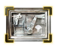 Meilleure vente 8mm argent main métal rectangulaire Cigarette rouleau manivelle Cigarette roulant tabac Machine