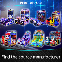 Machine de jeu d'arcade commerciale d'intérieur, appareil de divertissement à monnayeur avec système anglais et couleur personnalisable