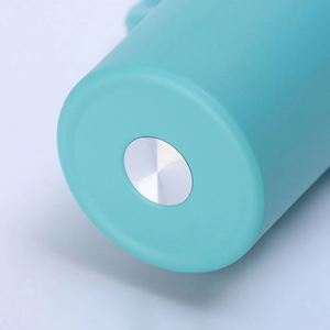 Gobelet isotherme en acier inoxydable de 40 oz avec poignée et paille - Tasse de voiture isolée en gros pour cadeaux d'extérieur - Product Image 4