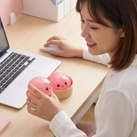 Mainan Silikon Lembut Anti-Stres Squishy, Alat Pengurang Stres Bentuk Roti Kukus, Bola Pijat untuk Anak Perempuan dan Laki-laki Usia 14 Tahun, Sensorik
