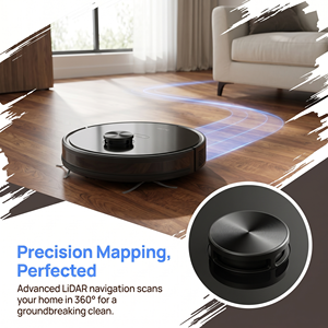 Robot Aspirador Inteligente con Limpieza de Áreas Específicas y por Zonas, Mapeo Automático de Habitaciones, Reanudación de Trabajo en Puntos de Interrupción, para Pelo de Mascotas y Pisos Duros - Product Image 6