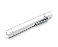 Klip logam aluminium saku Mini Torch1 kuning LED balok sorot dokter Suster menggunakan medis senter Penlight