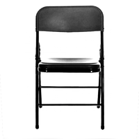 Table pliante rectangulaire en HDPE noir de haute qualité pour Tables et chaises de banquet de mariage pour événements