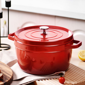 Эмалированные чугунные кастрюли и жаровни для кухни и ресторана, чугунная посуда для приготовления пищи - Product Image 5