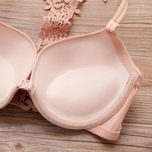 Vente en gros Sous-vêtements sexy pour femmes en dentelle japonaise avec petite <span class=keywords><strong>poitrine</strong></span> froncée et soutien-gorge boutonné avant ajusté - Product Image 4