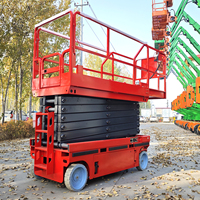 Vente directe - Plateforme élévatrice aérienne Shengfang certifiée CE, 6m-18m, plateforme élévatrice à ciseaux hydraulique autopropulsée stationnaire, 100 kg