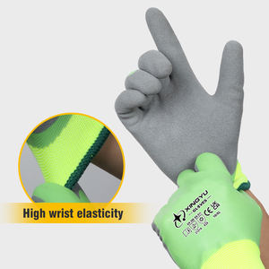 XINGYU XL Double-Coated Latex <strong>Gloves</strong> 15G Polyester Black <strong>Rubber</strong> Waterproof Winter Work <strong>Gloves</strong> Cotton Cold Proof Half-Coated - Product Image 5