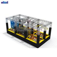 Ensemble complet d'équipements de parcours d'obstacles pour la course, multifonctionnel, certifié, pour l'aventure en intérieur et usage commercial