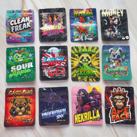 Sacs refermables en Mylar de qualité alimentaire avec impression holographique par gravure, recyclables, pour sucre, prix DDP 1g 3.5g 28g