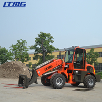 2023 LTMG hergestellt in China 1 Tonne 1,5 Tonnen 2 Tonnen Teleskop lader mit 17m 18m Gabelstapler aufsätzen