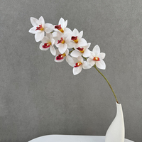 9-Köpfige Cymbidium-Blume im Sonderangebot, Hochwertige Künstliche Blume für Hochzeitsdekoration QYYN-689
